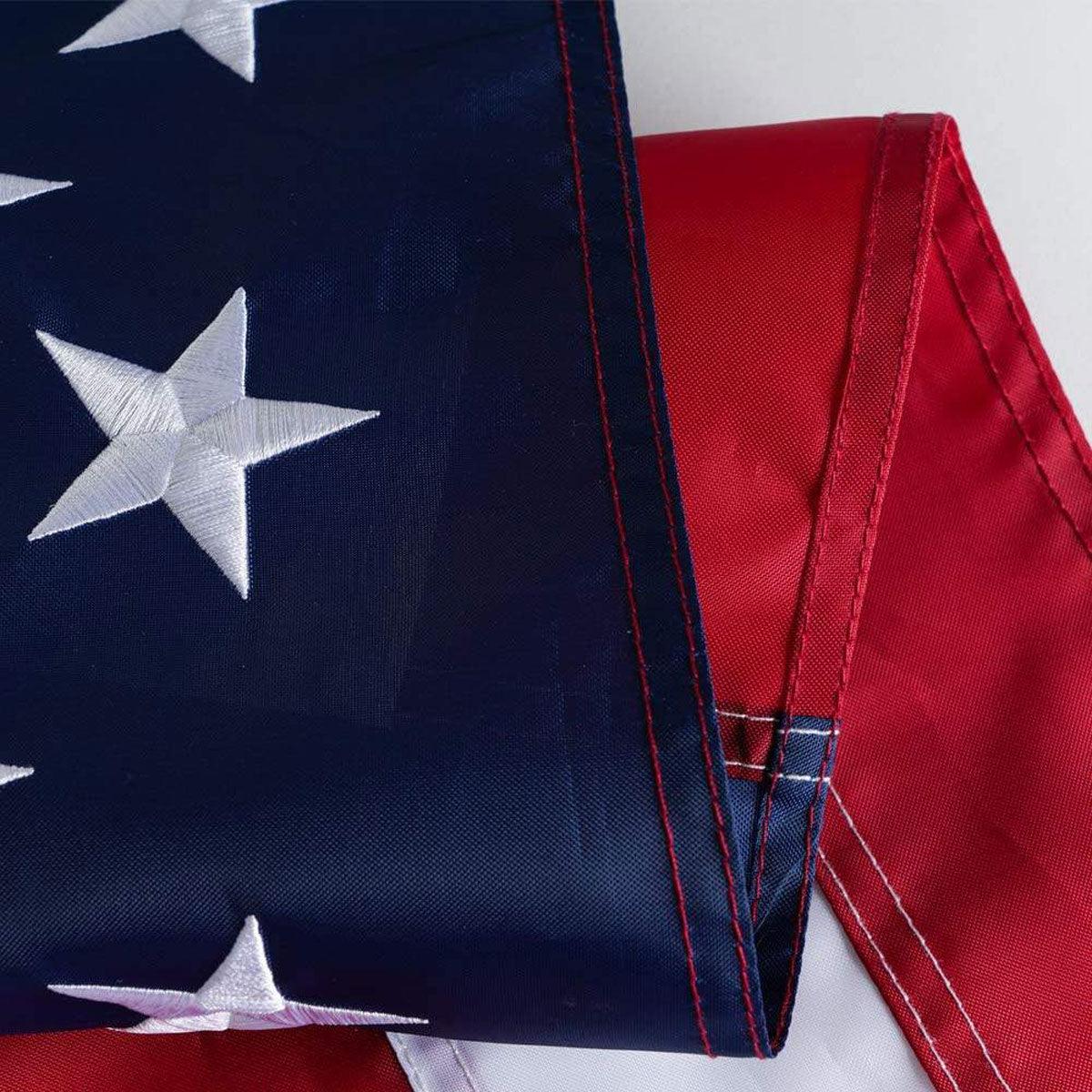 Polyester American Flag (3x5 foot) Embroidered Stars & Sewn Stripes - Image 4