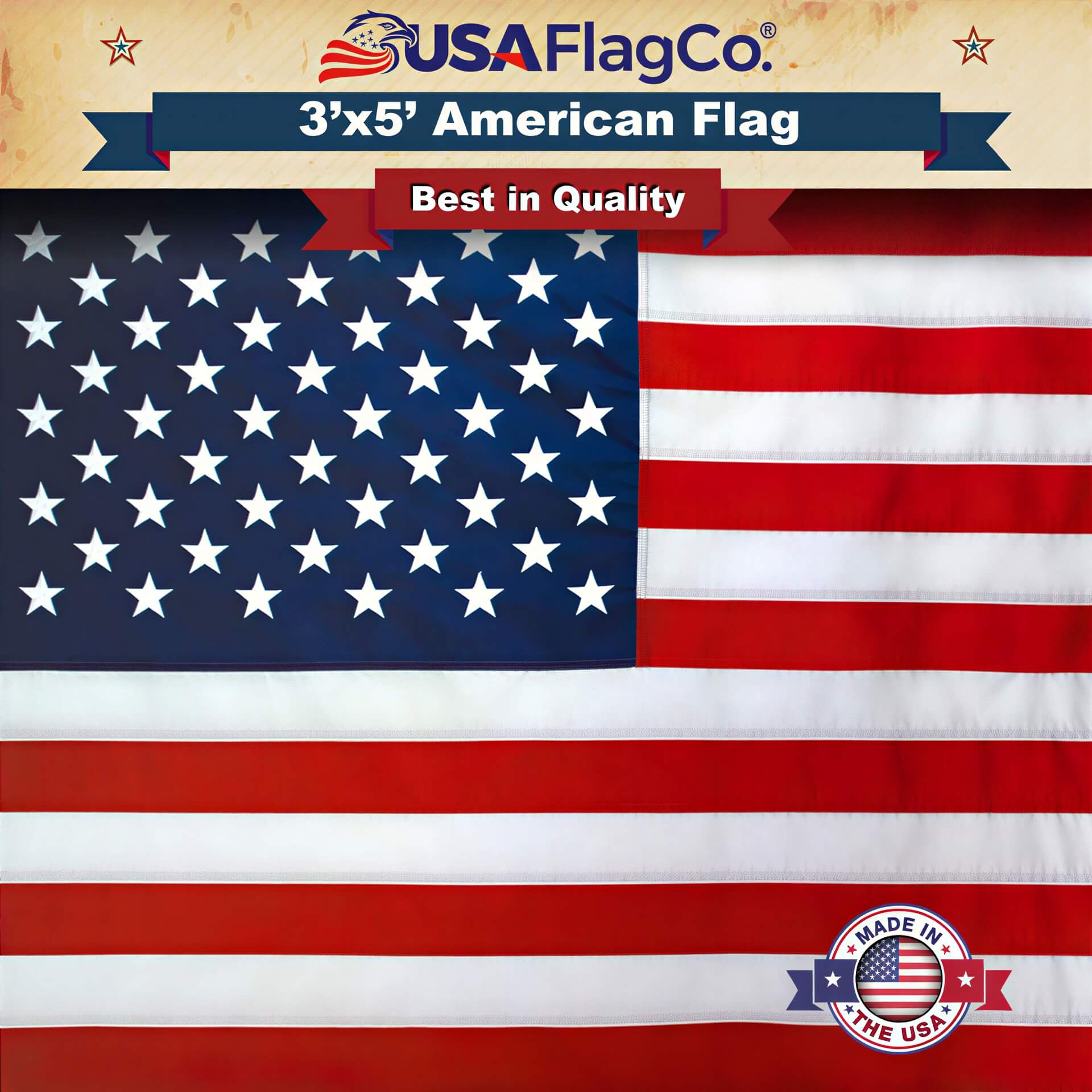 American Flag 3x5 Made in USA – Solar Shield Nylon - Image 10