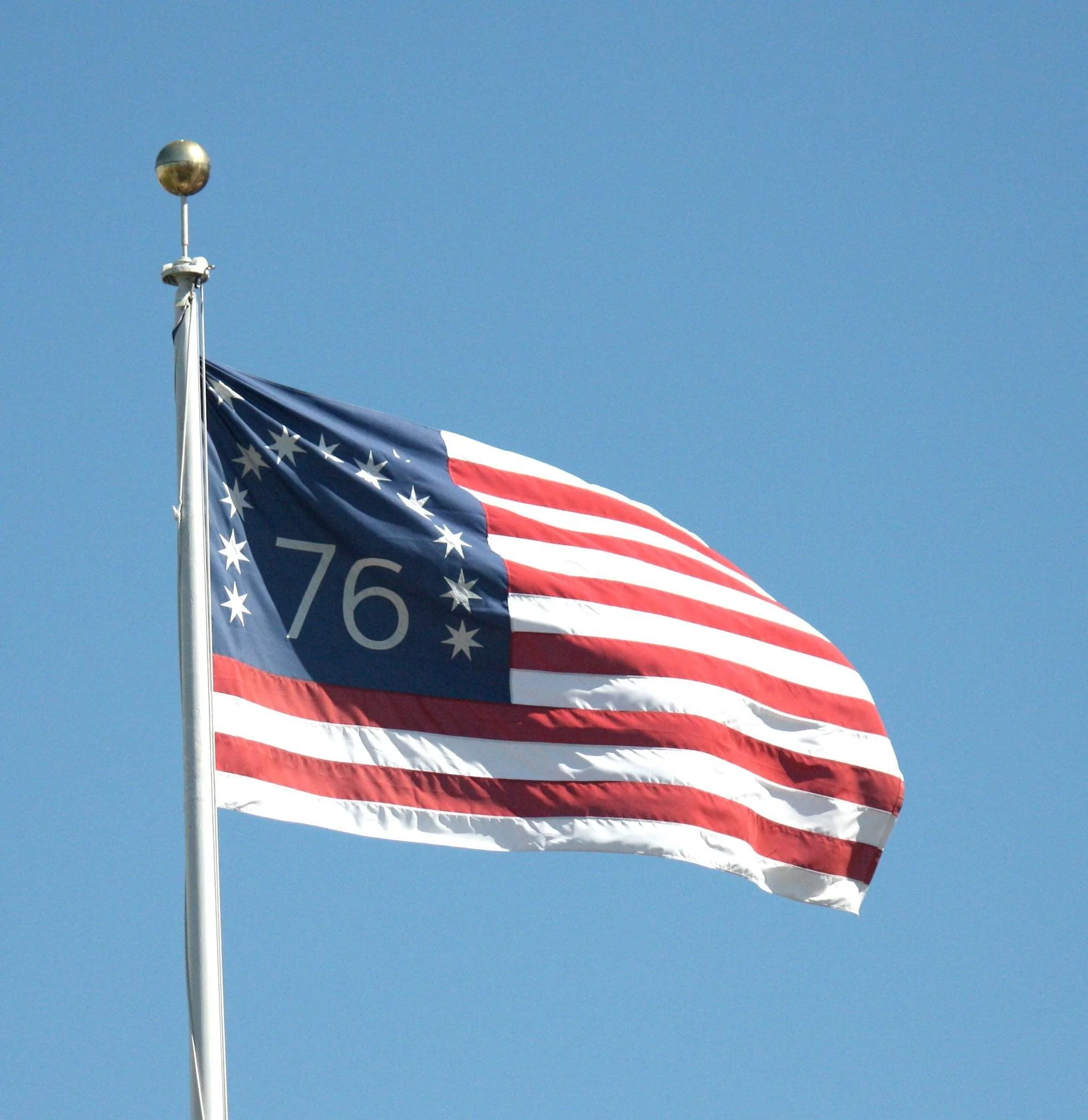 Bennington Flag — The 76 Flag | Embroidered Stars & Sewn Stripes | Made in USA - Image 4