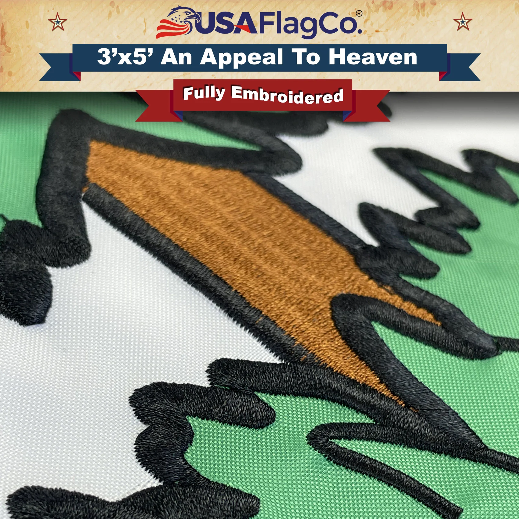 An Appeal To Heaven Flag (3x5 foot) Double-sided Embroidered - Image 4