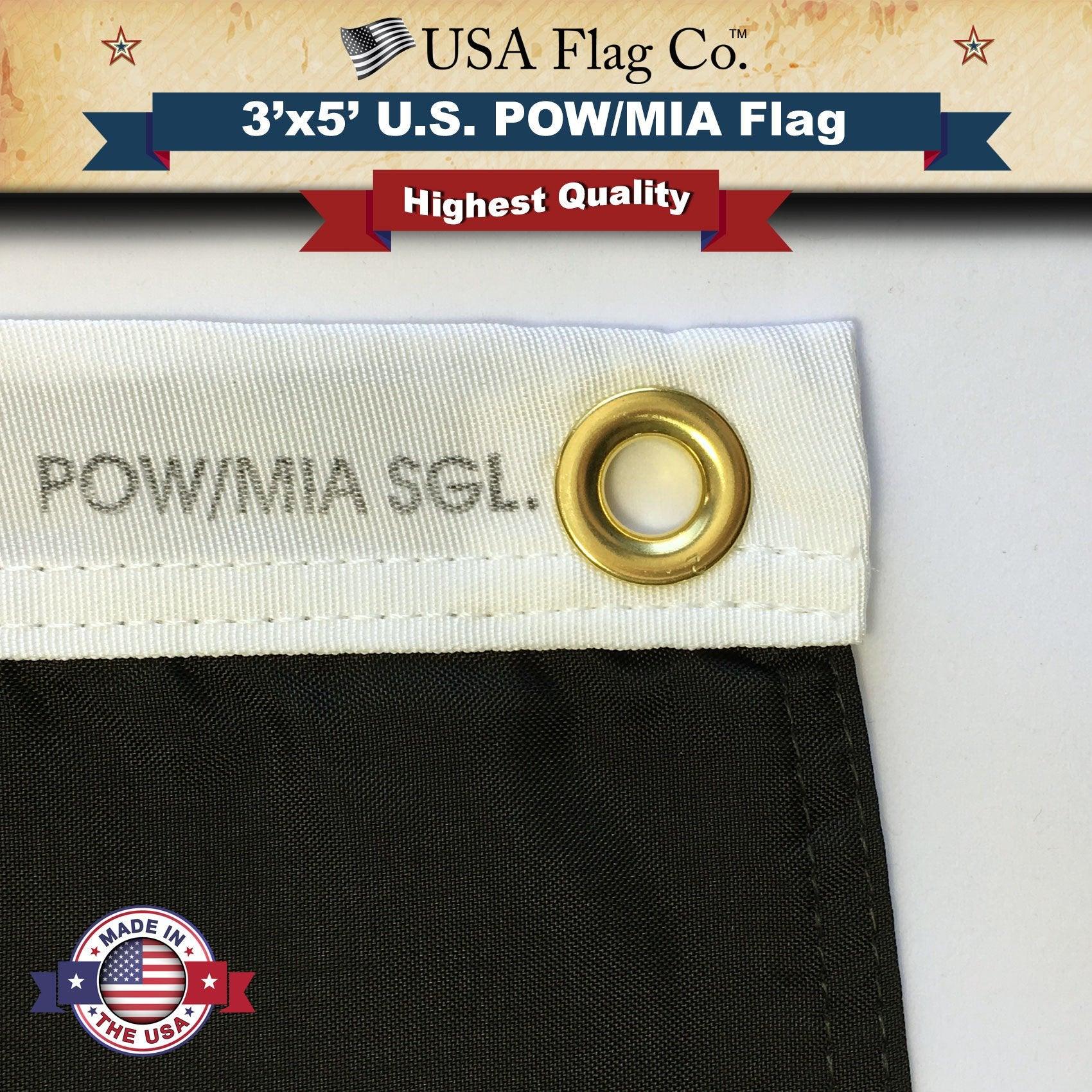 Double-Sided Nylon POW MIA Flag 3x5 - Image 5