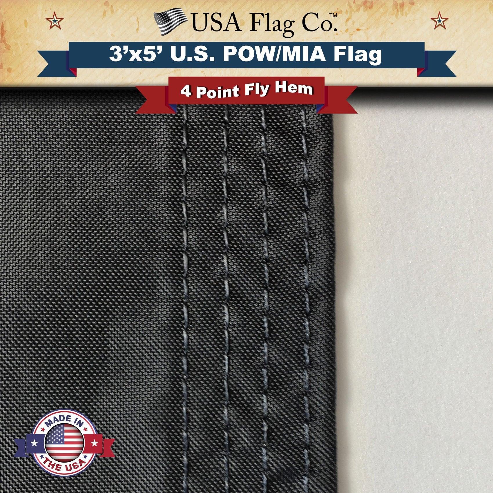 Double-Sided Nylon POW MIA Flag 3x5 - Image 6