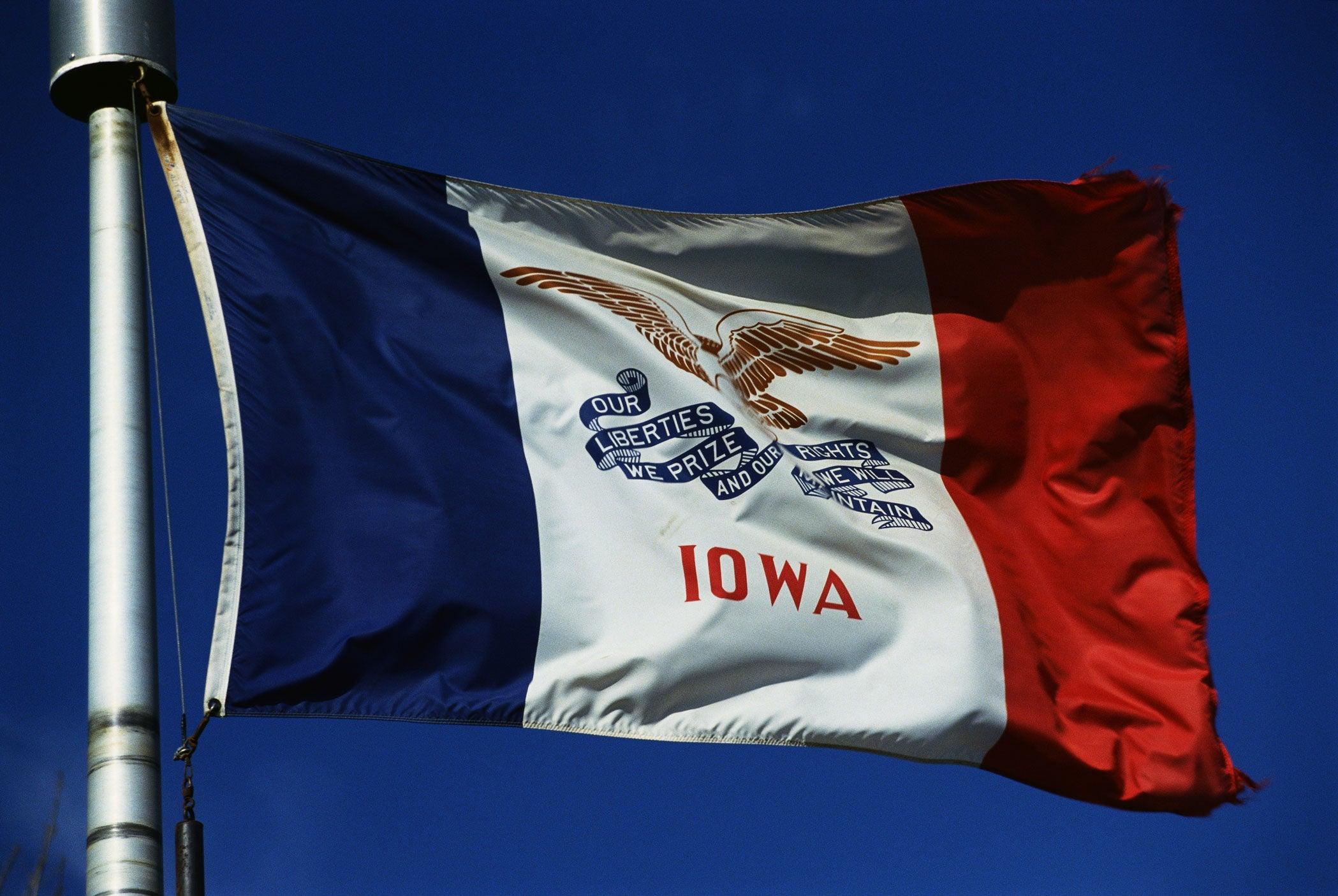 Iowa State Flag Made in USA – Heavy Duty Nylon - Image 3