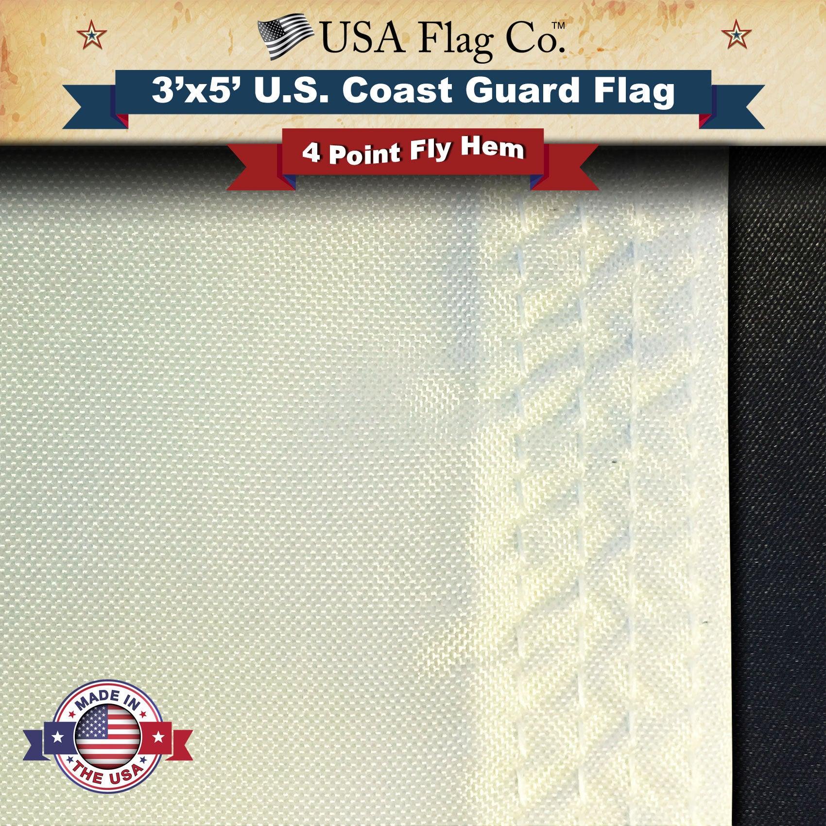 Official US Coast Guard Flag Made in USA - Image 7