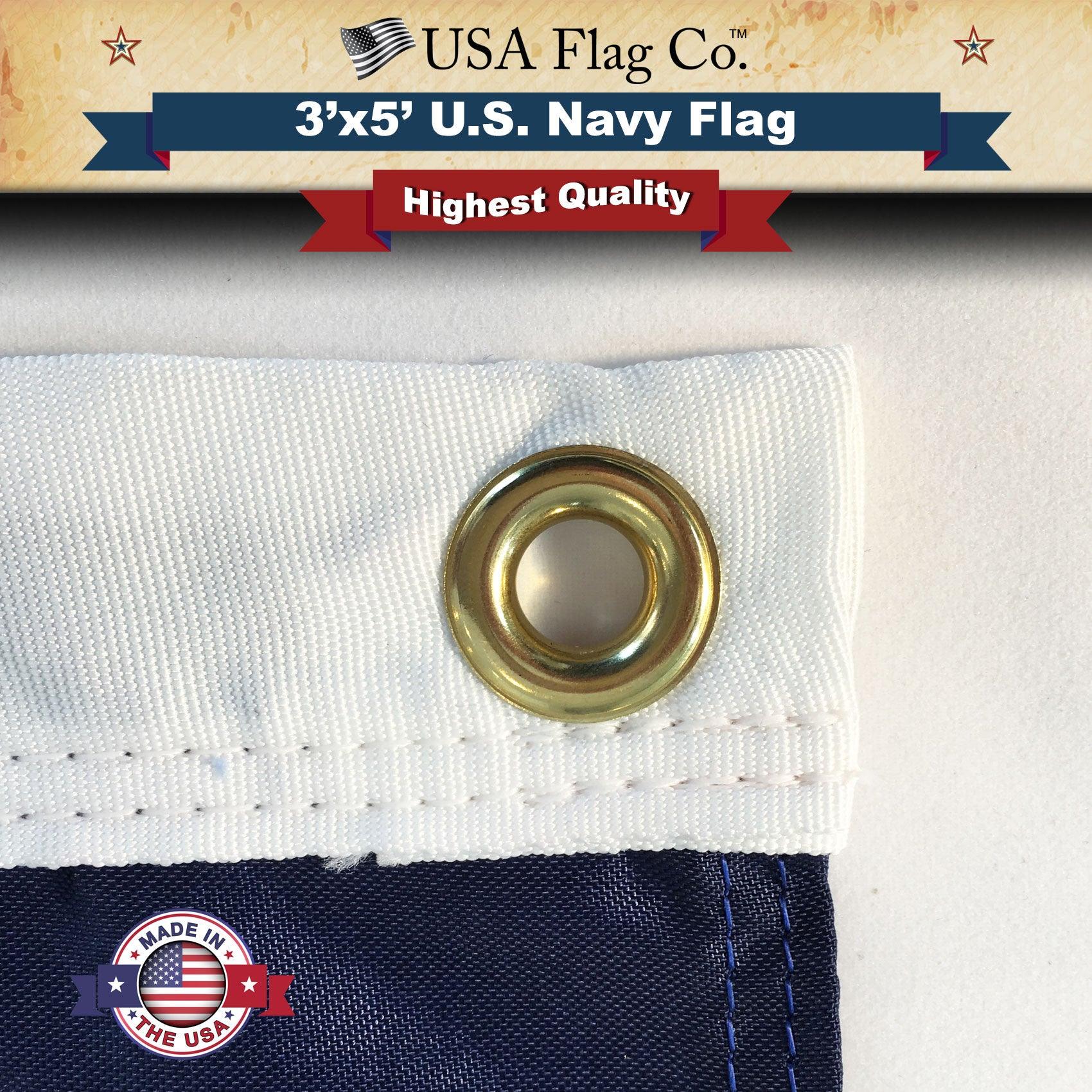 Official US Navy Flag Made in USA - Image 5