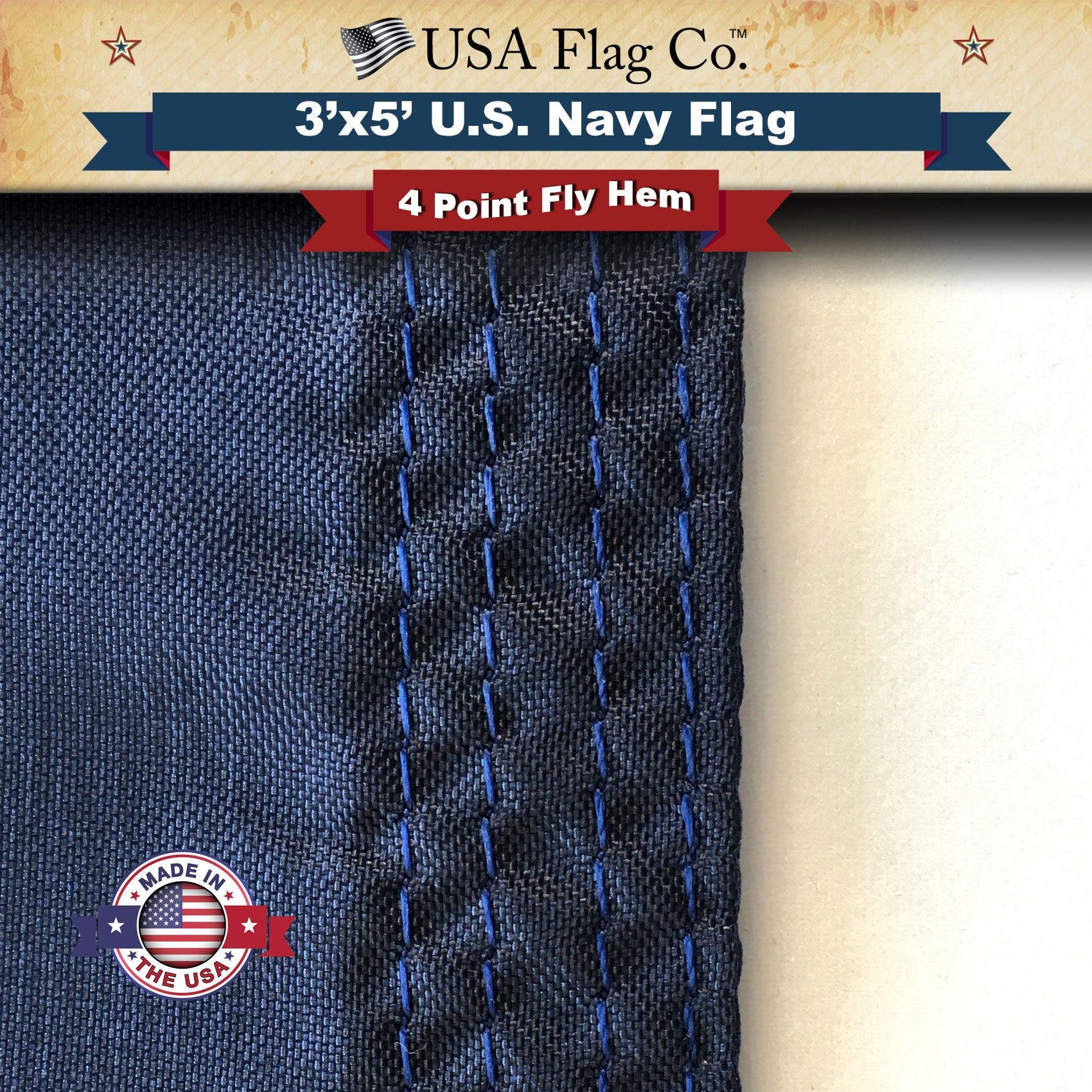 Official US Navy Flag Made in USA - Image 6
