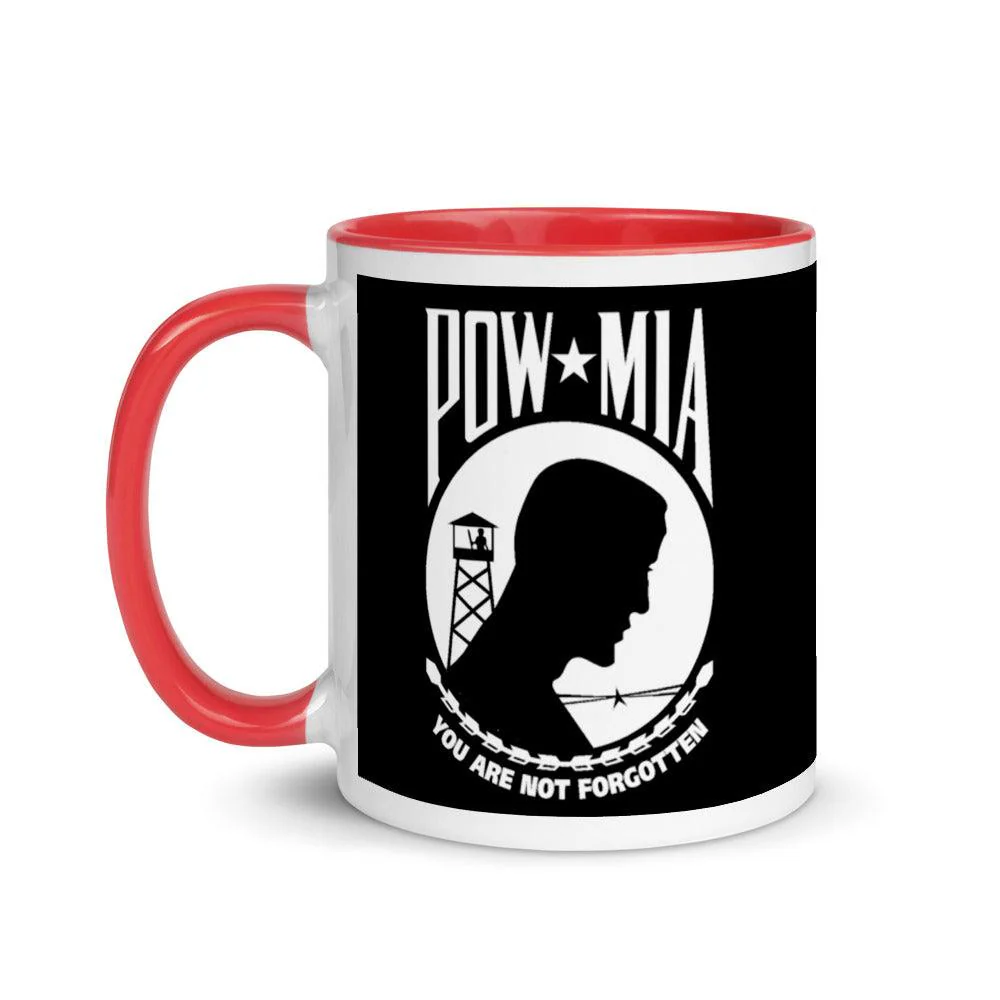 POW MIA Mug - 11 oz. Black Mug - Image 6